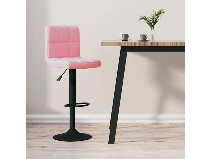 vidaXL Barhocker Rosa Samt