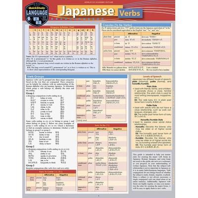Japanese Verbs, Zubehör von Inc. BarCharts Publishing, BarCharts Publishing, 978-1-4232-3872-0