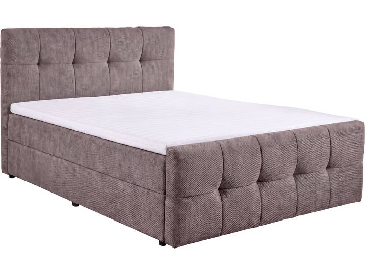 Boxspringbett HOLA nussbaum 180x200cm halbfest