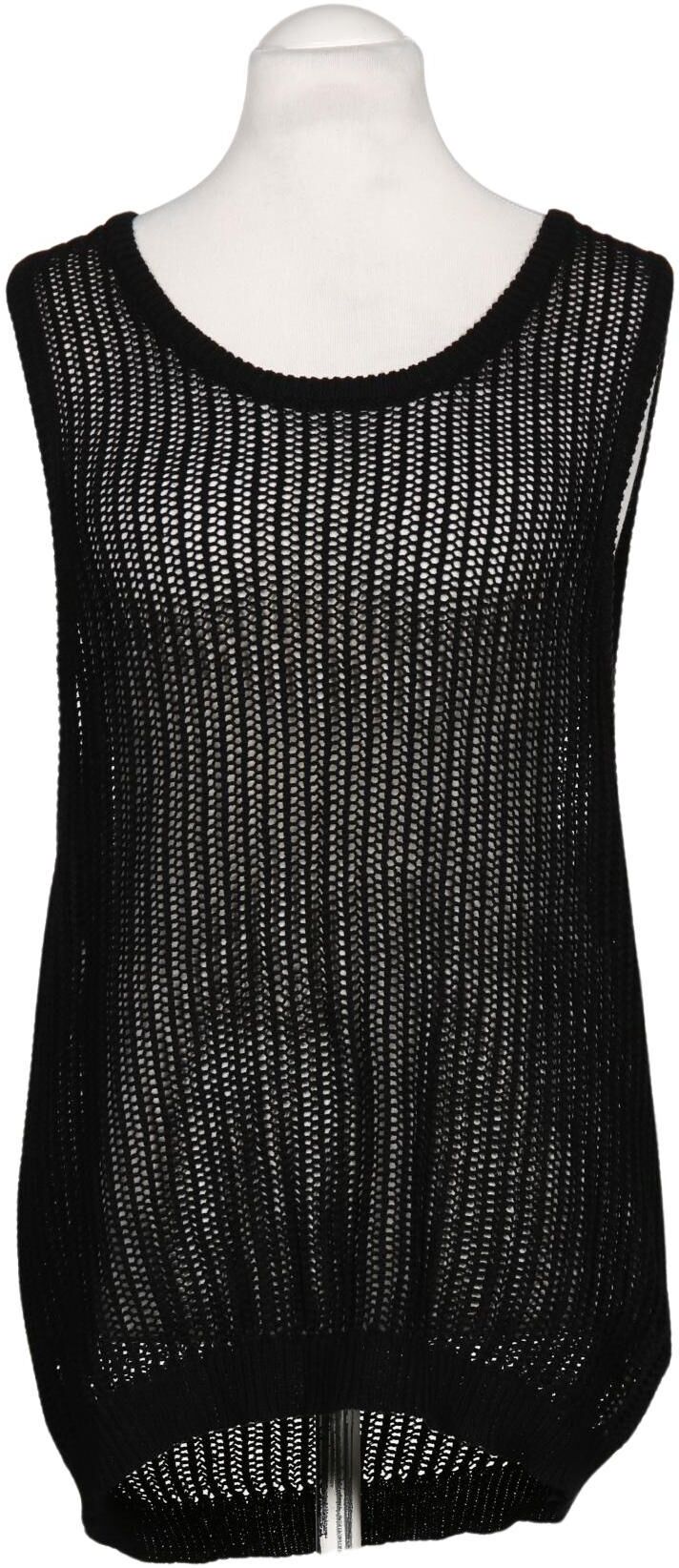 bershka Damen Pullover, Schwarz, Gr. M, Baumwolle - Second Hand
