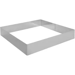 Schneider - Tortenring "Quadrat", Edelstahl, 300 x 300 x 50 mm