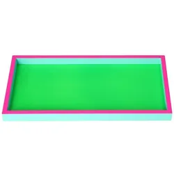Deko Tablett Neo dreifarbig rechteckig