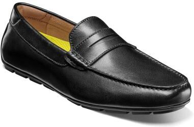 Florsheim Motor Smooth Moc Toe Penny Driver - Mens 9.5 Black Slip On Medium