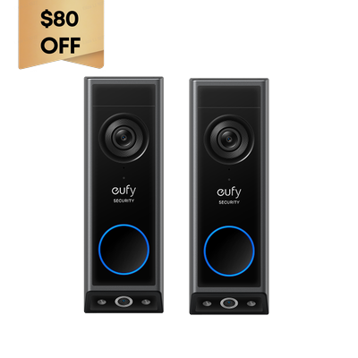 Video Doorbell E340 (2-Pack) Black