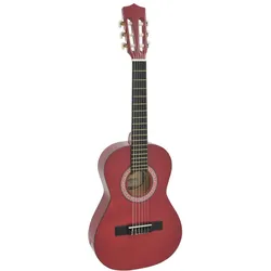 DIMAVERY AC-303 Klassikgitarre 1/2, rot