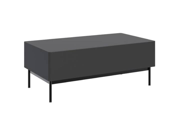 Selsey Couchtisch mit Stauraum 100 x 53,2 x 40,2 cm, Schwarz, Push-to-Open beidseitig zugängliche Klappen, Push-to-Open mit Bremsfunktion, Tragkraft 15 kg gesamt