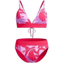 SPEEDO Damen Bikini Womens Printed Banded Triangle 2 Piece, Größe 44 in Rot Rot