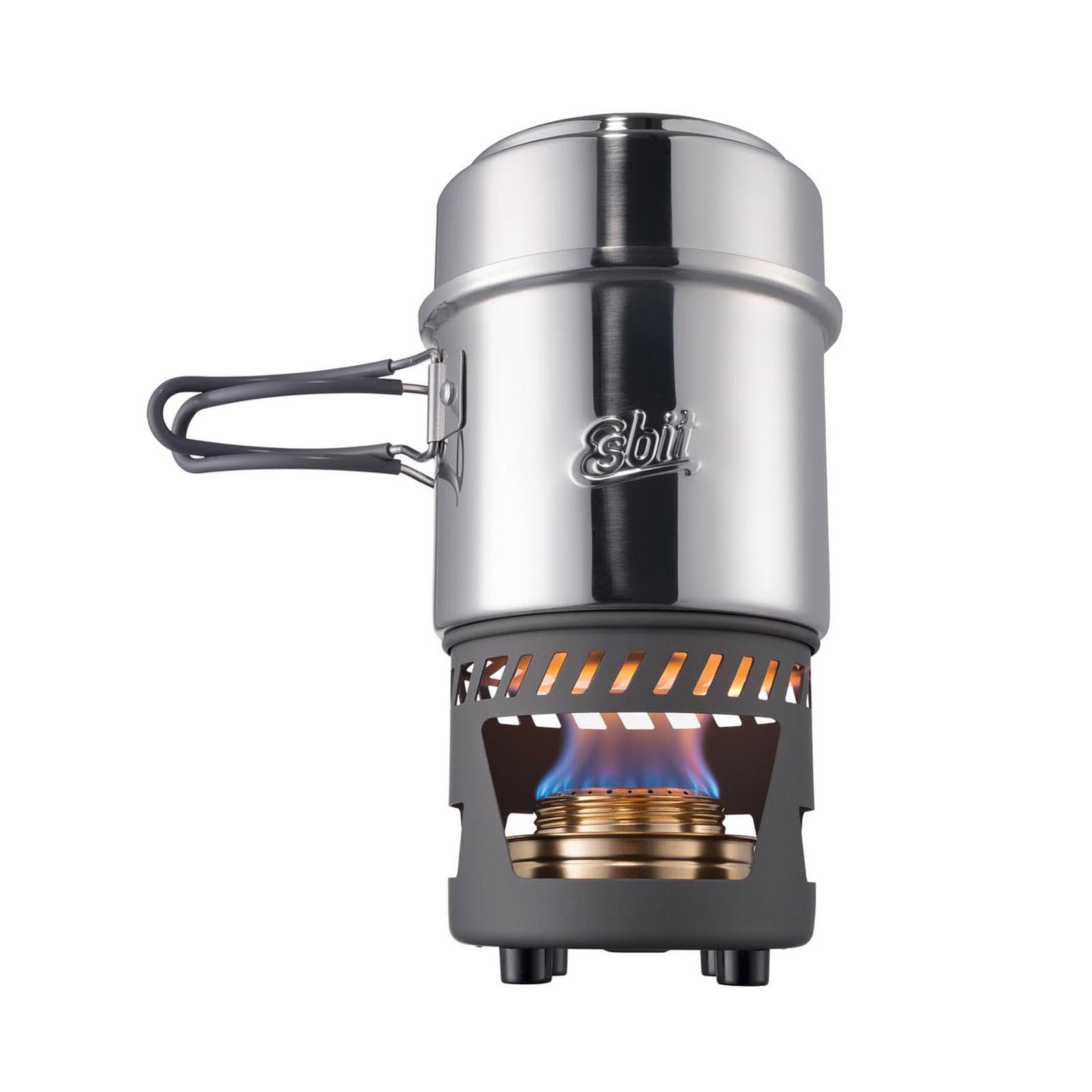 Esbit Spiritus-kookset met pan in roestvrij staal, 0,985 liter
