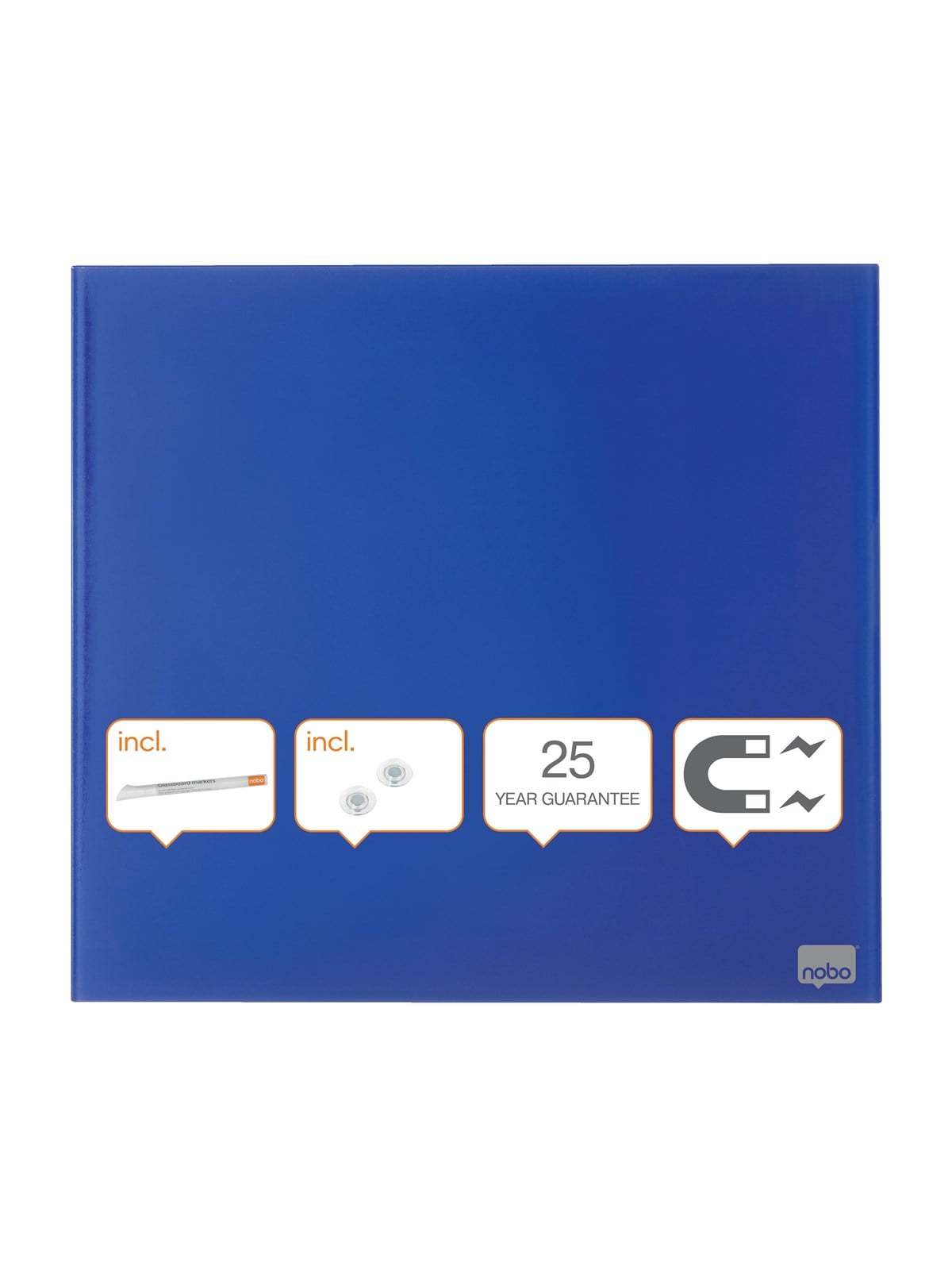 Nobo Diamond Glas - magnetische Glastafel, Einzelhandelspackung