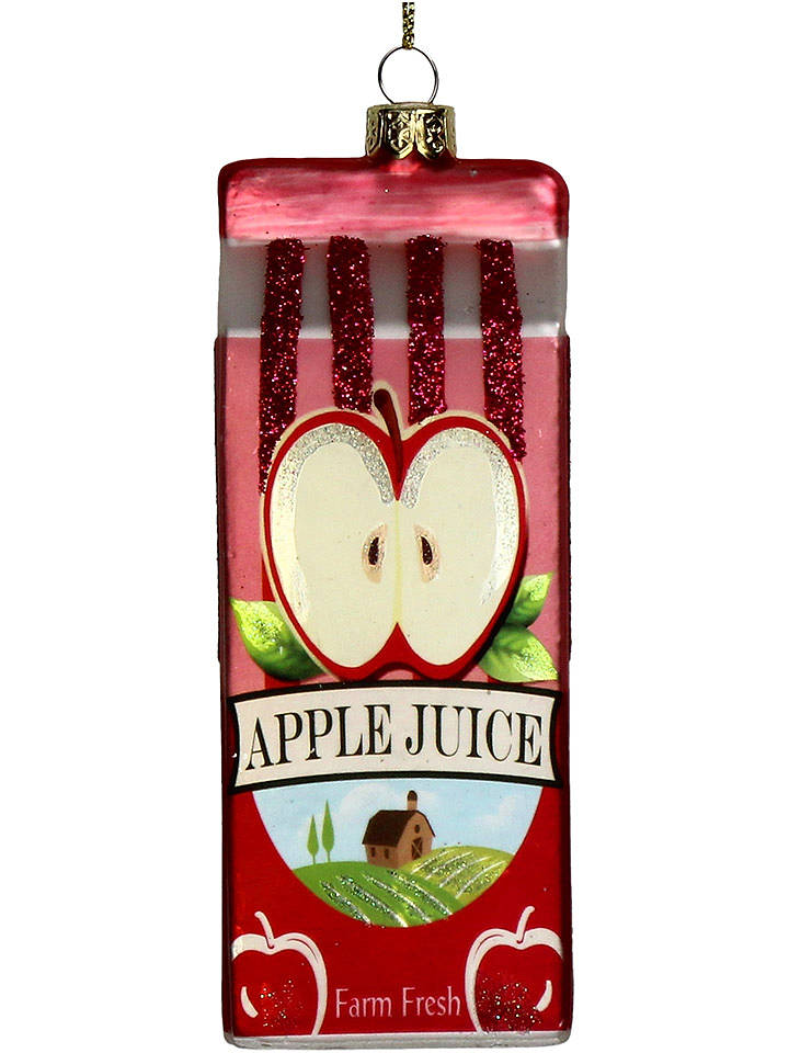 Kersten Christbaumkugel ''Apple Juice'' in Rot - (H)12,7 cm - onesize
