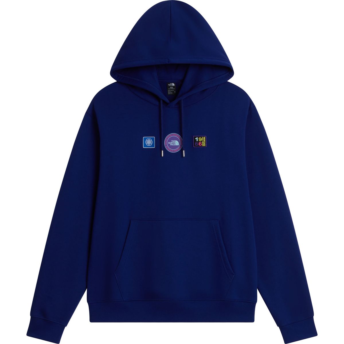 The North Face U Explorer Badges RLX Hoodie-graphic bold blue (NLV) L NF0A8JA2NLV-L