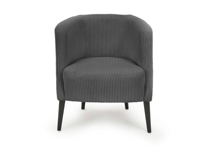 Trendstore Larcos Sessel mit Cordbezug - Cord Poso 60 anthrazit Modern, Skandinavisch, Zeitlos