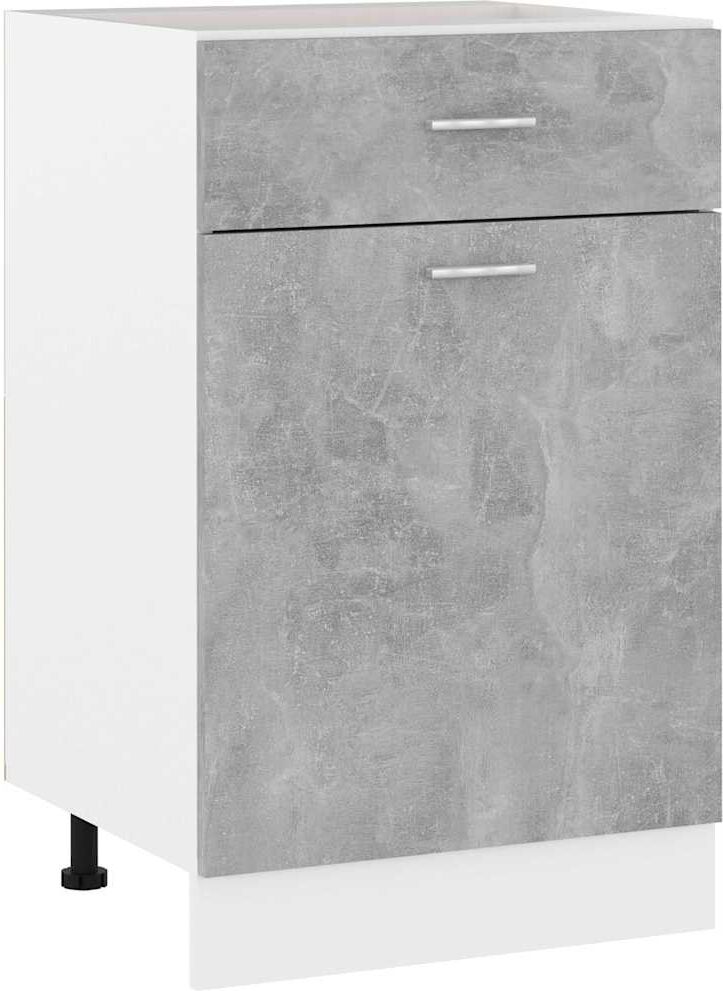 vidaXL Armoire à tiroirs Lyon gris béton 50x46x81,5 cm