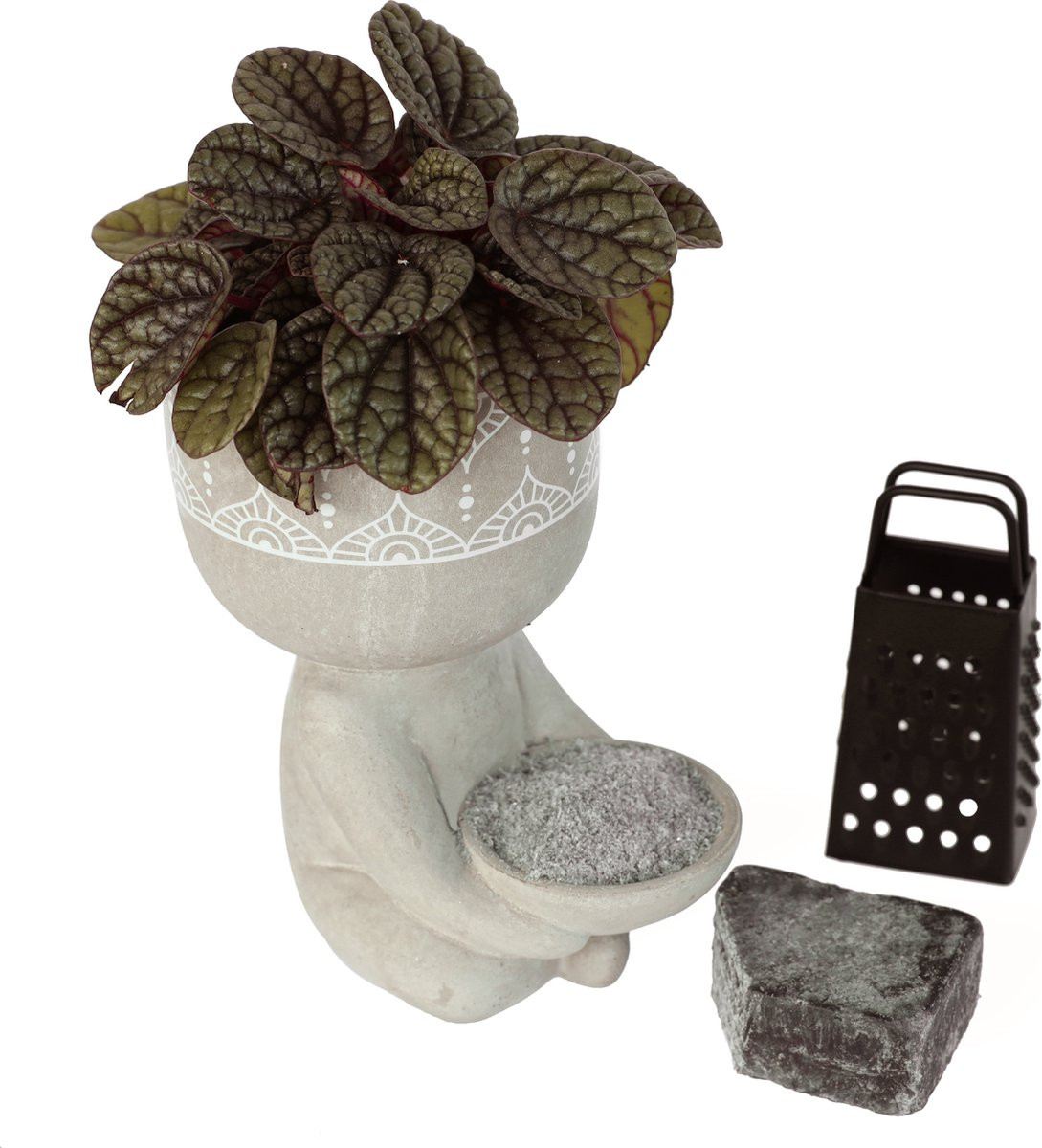 Comforder Amberblokjes Cadeauset met Black Musk Geurblokje, Potje en Rasp