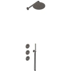 JEE-O Slimline Shower Set 02, dark steel, 800-6439 800-6439