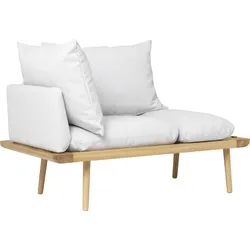 Lounge Around Sofa hellgrau auf Eichenbeinen