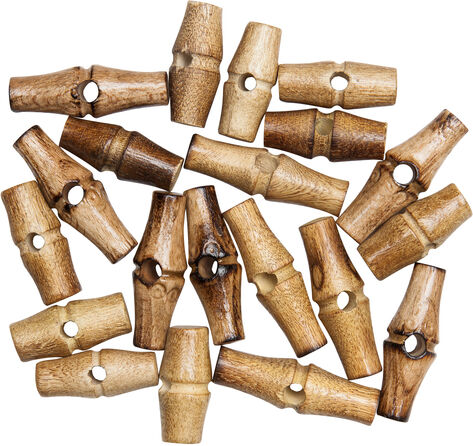 buttinette Knebelknöpfe, Länge: 30 mm und 40 mm, Inhalt: 16 Stück