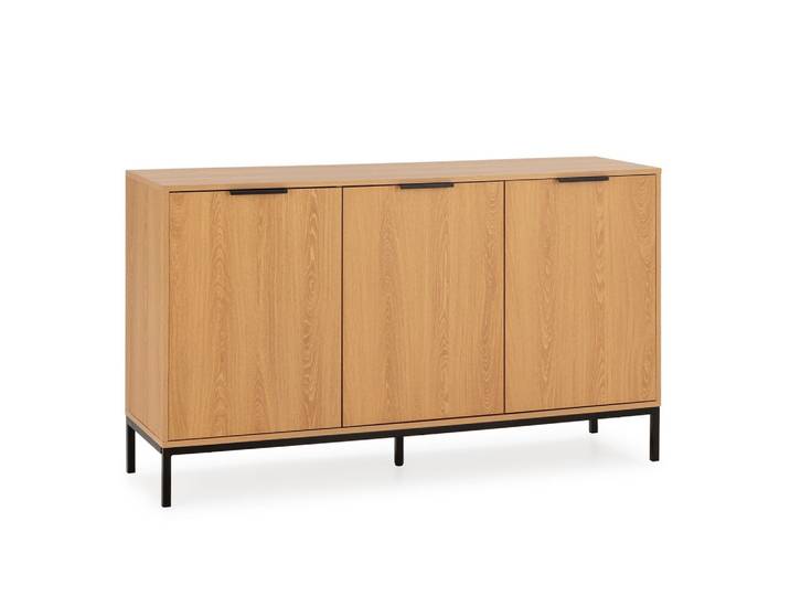SIDEBOARD Auri 3 türen Eichenfarbe