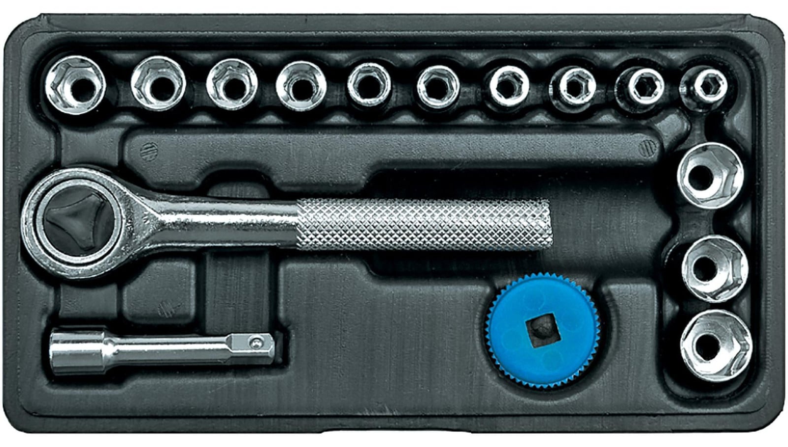 TRIZERATOP Set van 16-delige doppen, 1/4 inch