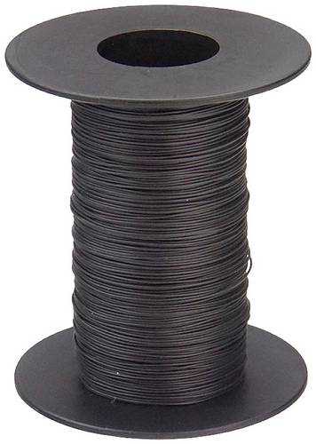 Donau Elektronik 110-1-100 Litze 1 x 0.04mm² Schwarz 100m