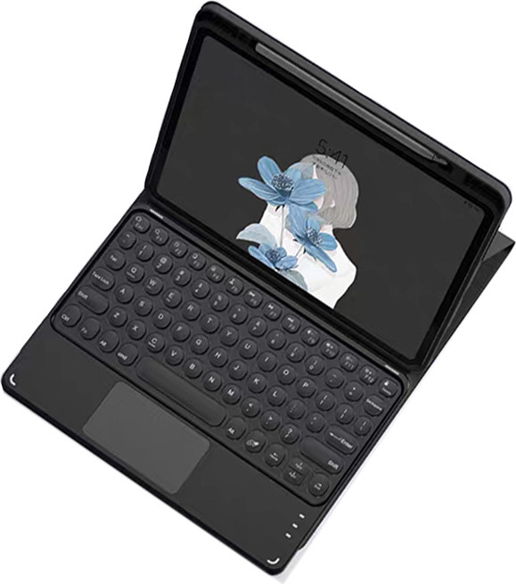 INF Tablet-toetsenbordhoes voor Xiaomi Pad 7/7Pro - Afneembaar draadloos Bluetooth-toetsenbord met touchpad, zwart