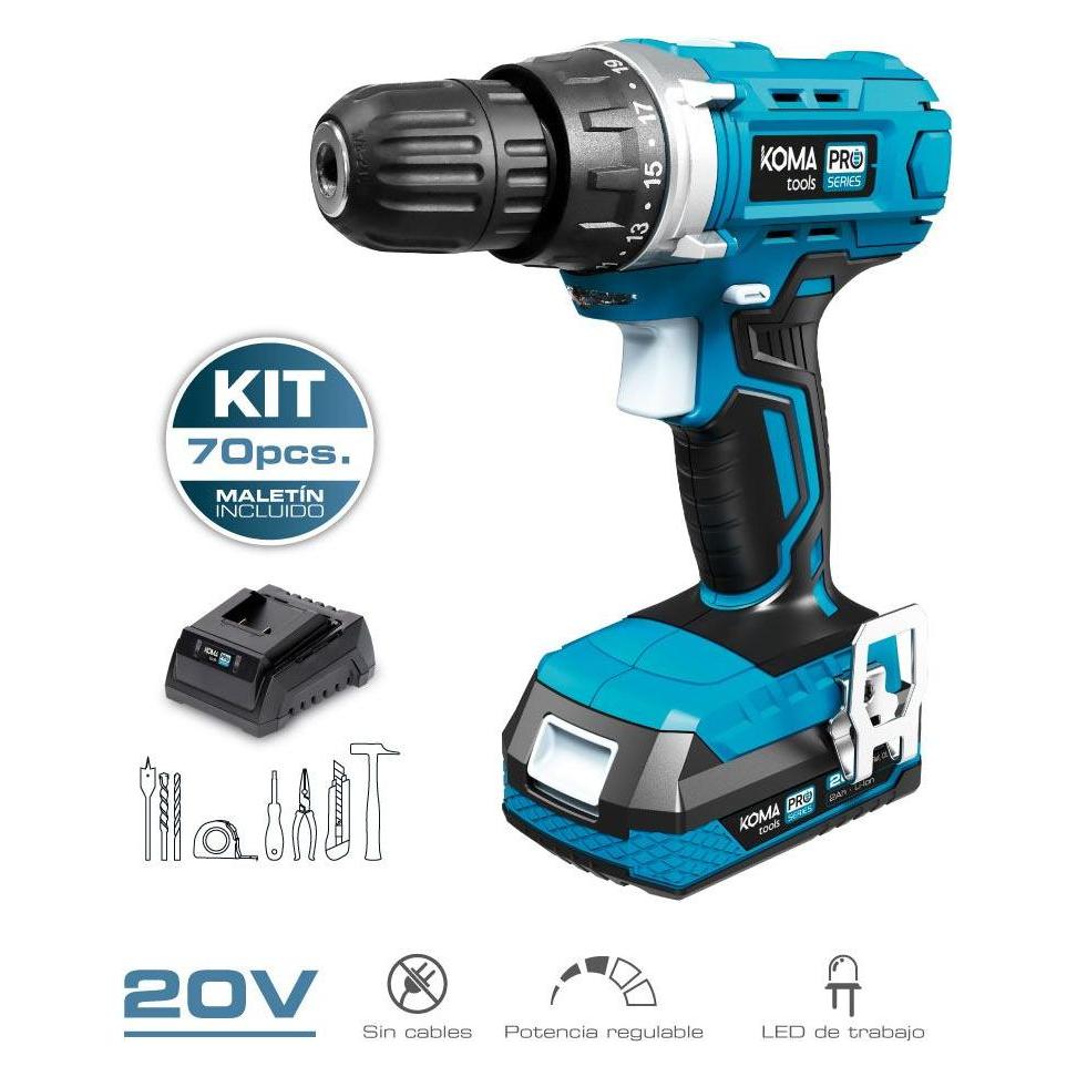 Koma Tools Bohrset Und Zubehör Pro Series Schraubendreher 70 Piezas (Bohrschrauber) (45332286)