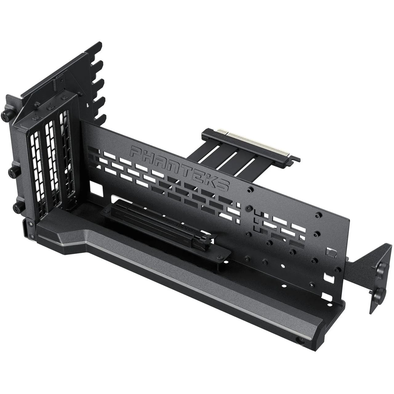 Phanteks Premium PCIe Gen 5 Vertical GPU Bracket, DRGB, mit PCIe 5.0-Riser-Kabel - 220mm, schwarz
