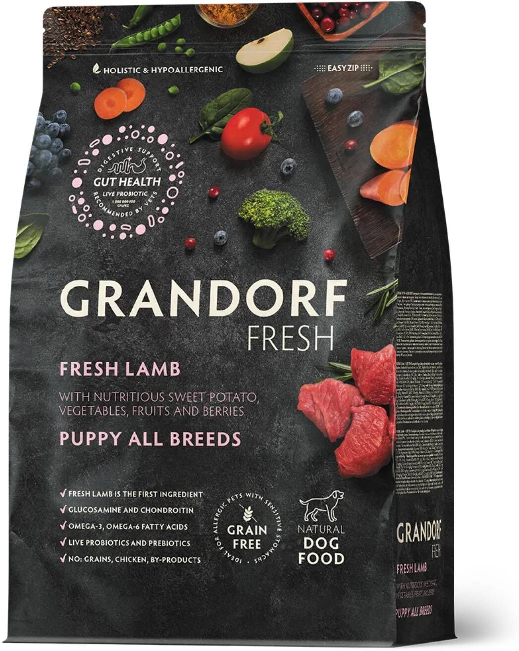 Grandorf Fresh Puppy All Breeds Agnello e Patata Dolce per Cuccioli 1 Kg