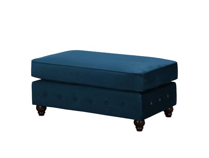 Repose-pieds 104 x 51 x 63cm Bleu/Bleu foncé
