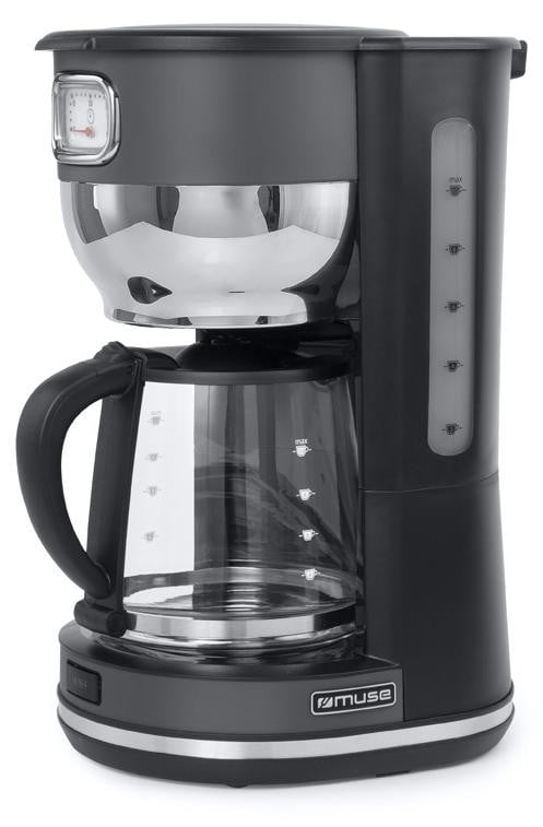 Muse MS-220 DG koffiezetapparaat voor filterkoffie, 1,4 liter, grijs