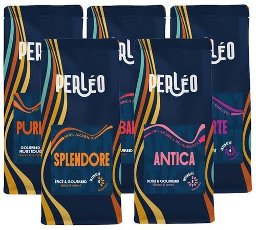 perleo Perléo - Kaffeebohnen - Auswahl Des Hauses - 5 X 250 G - MaxiCoffee