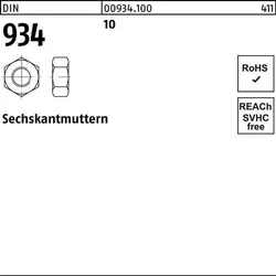 Sechskantmutter DIN 934 M 52 10 5 Stück