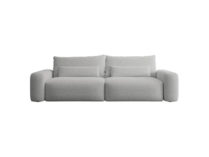 Dreisitziges ausklappbares Sofa Carnos, grauer hydrophober