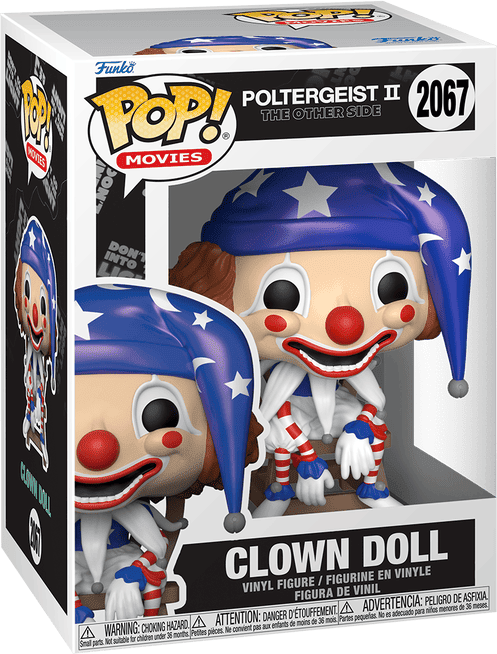 Funko Pop! Movies Poltergeist II Clown Doll Vinyl Figure #2067 - Standard-Size - Blue