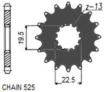 SUNSTAR 403-14 Kettenritzel