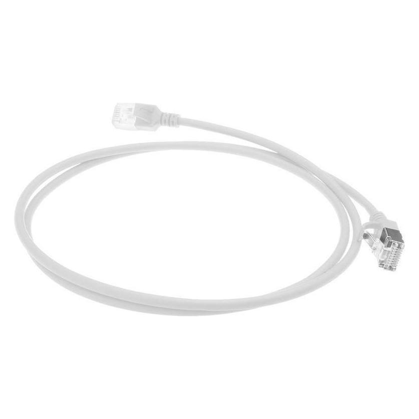 ACT White 2 meter LSZH U/FTP CAT6A datacenter slimline patch cable snagless with RJ45 connectors (U/FTP, CAT6a, 2 m) (DC6902)