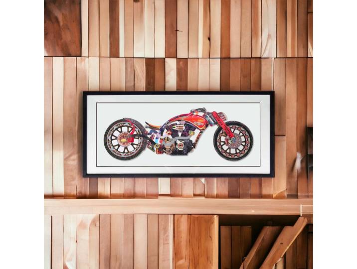 Tableau Décoratif Moto Chopper