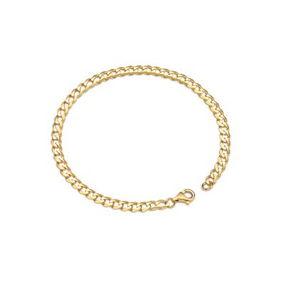 Goldarmband FIRETTI "Schmuck Geschenk Gold 585, Armkette Panzerkette" Gr. 21, gold (gelbgoldfarben), Armbänder, Damen, 21, Gelbgold 585, Goldarmband, Made in Germany