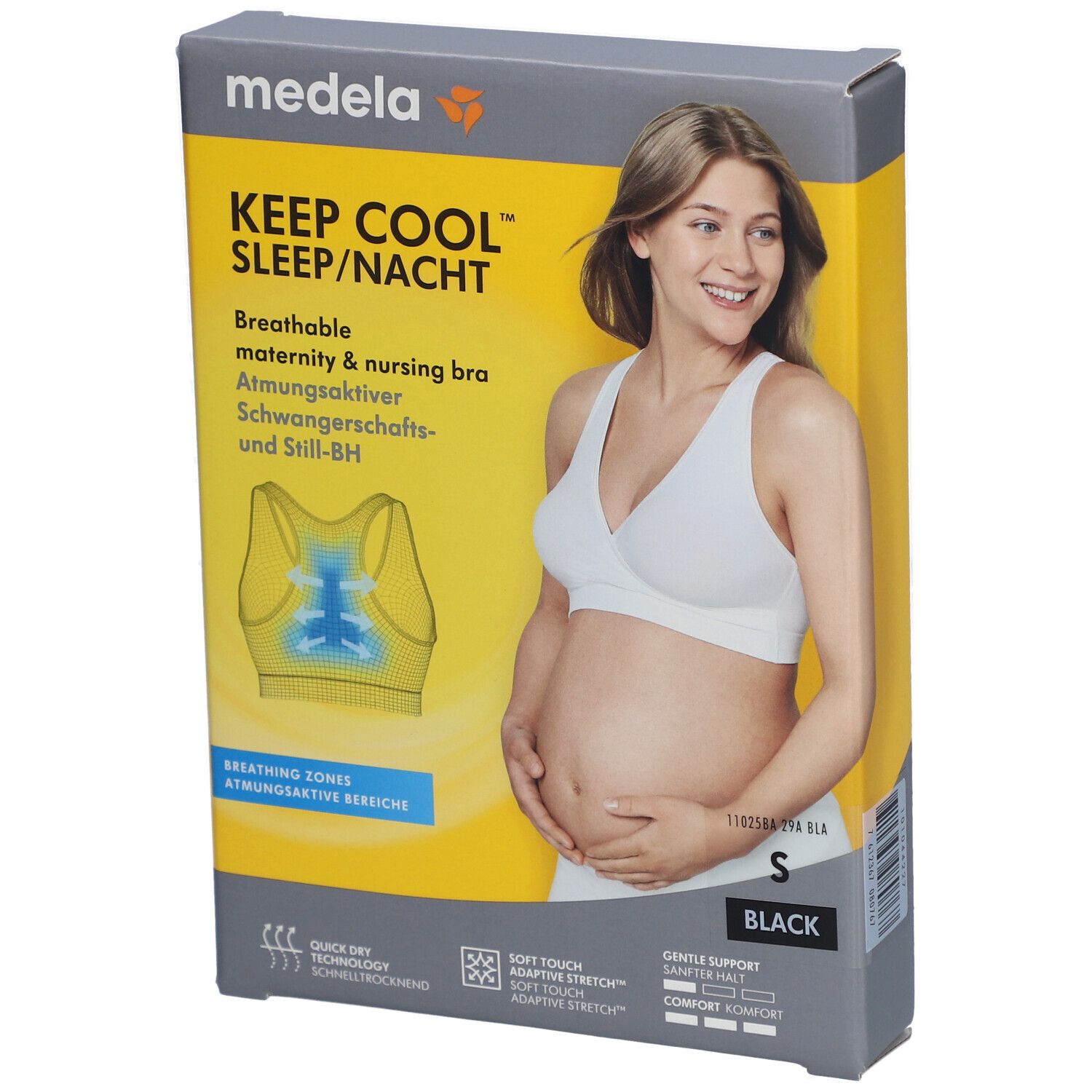 Medela Keep Cool Schlaf BH S schwarz 1 St Bustier