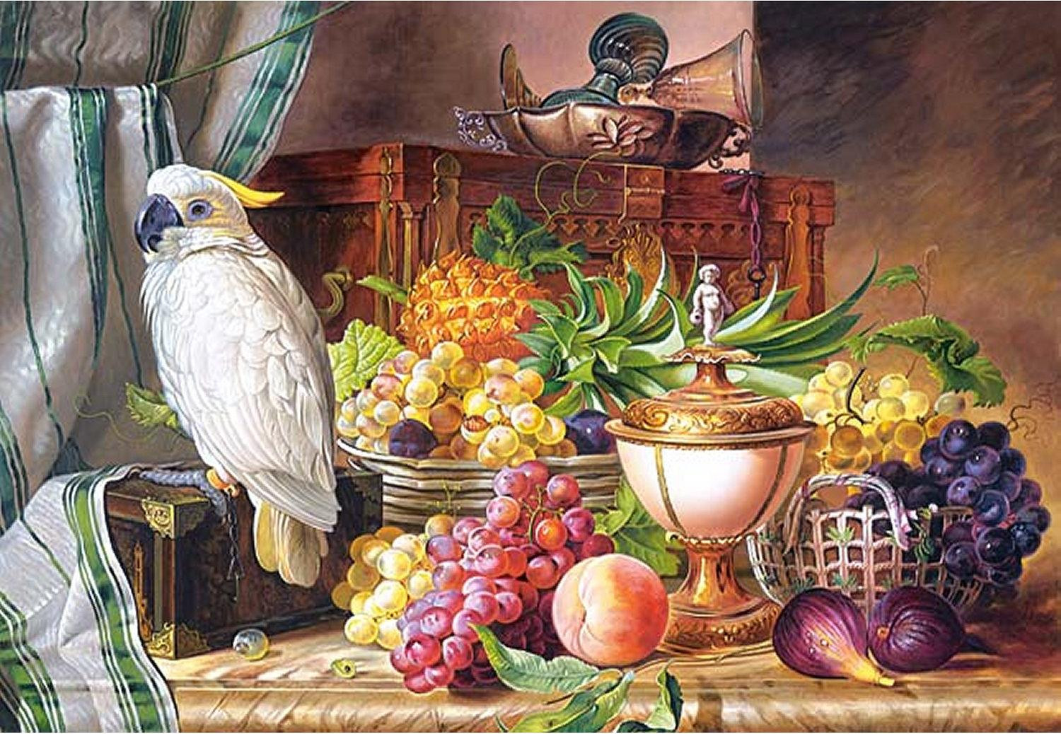 Castorland reproductie van Stilleven met fruit door A.A. Cock