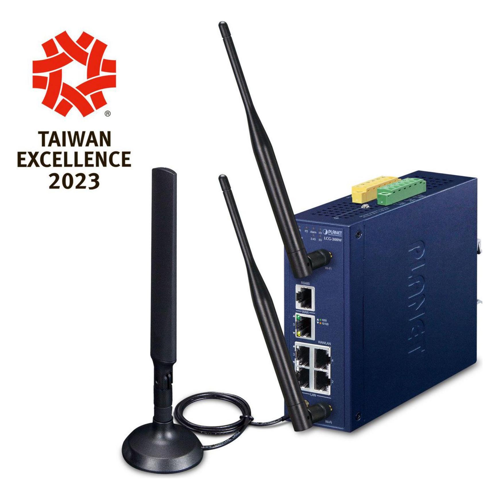 Planet Industrial 5-Port GE LoRaWAN WLAN Gateway LCG-300W-EU (LCG-300W-EU)
