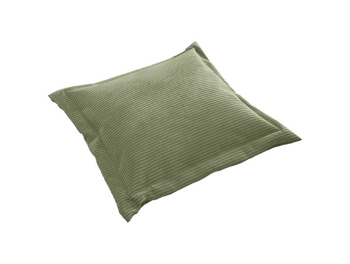 Coussin flottant Vert 75 x 75 x 10cm Velours côtelé Catia