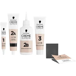 2x Schwarzkopf Creme Supreme, Haarfarbe, Creme Supreme Coloration 10-0 Ultra-Helles Naturblond (10-0 Ultra Helles Naturblond)