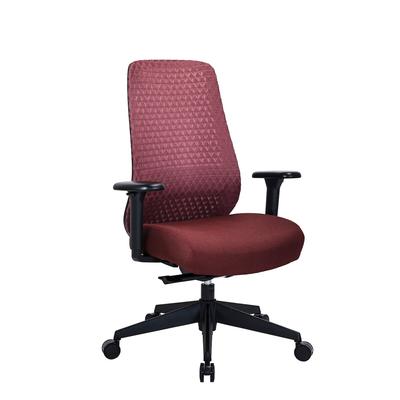 Bürostuhl / Drehstuhl Verviq Rücken 3D Netzstoff / Sitz Stoff bordeaux hjh OFFICE