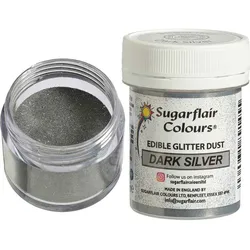 Glitzer Dark Silver 10 g