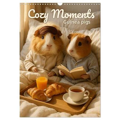 Guinea Pigs Cozy Moments (Wall Calendar 2027 DIN A3 portrait), CALVENDO 12 Month Wall Calendar