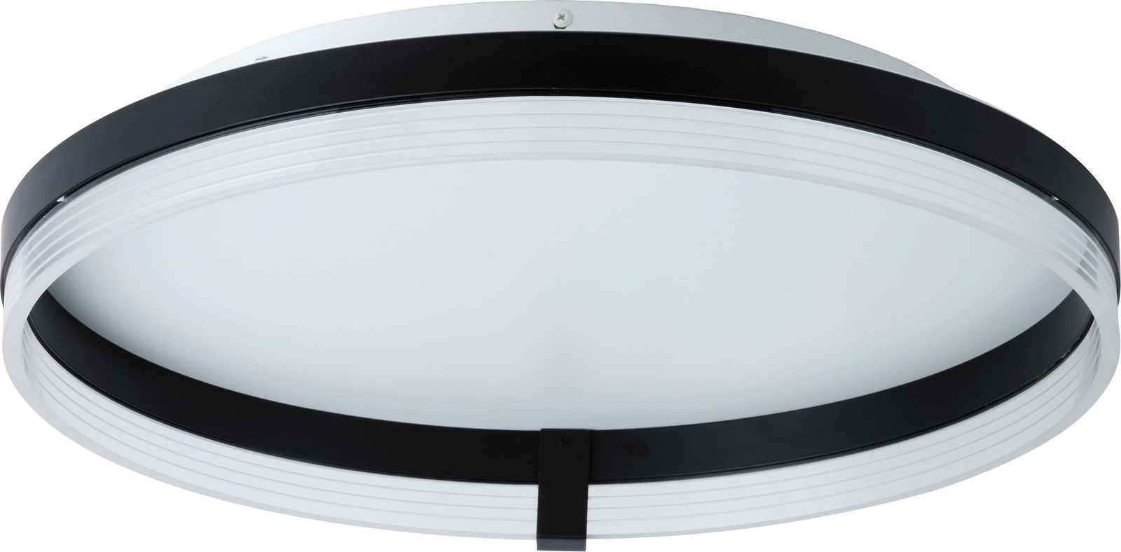 Osram Decor Circle LED-plafondlamp, zwart acryl, Diameter: 50 cm, 32W, 1800 lm, 3000-6500K, CLICKCCT
