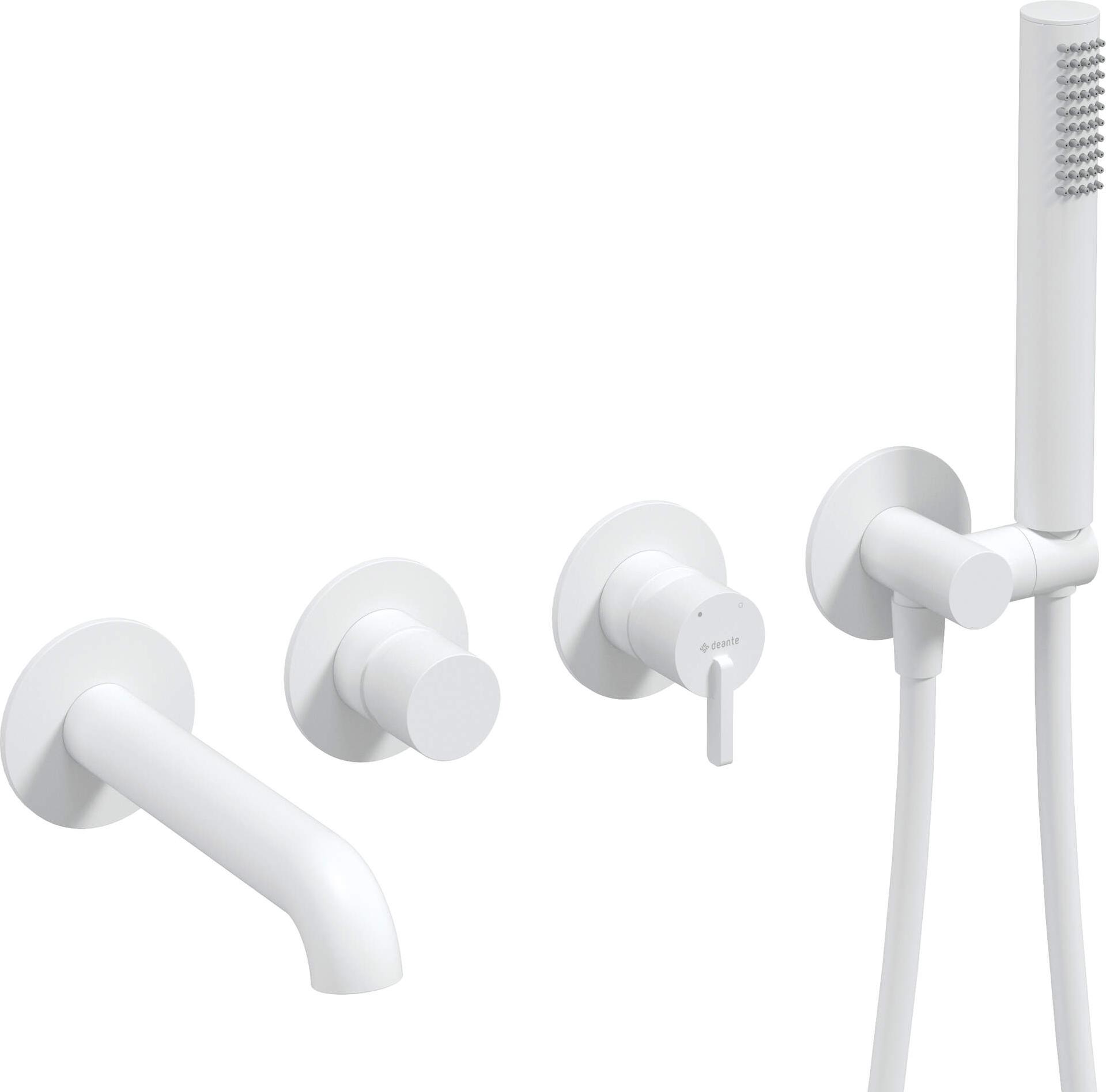 Concealed 4-hole bathtub mixer
