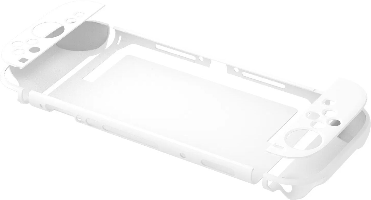 INF Coque de protection rigide en PC compatible avec Nintendo Switch 2 - Couverture transparente Blanc