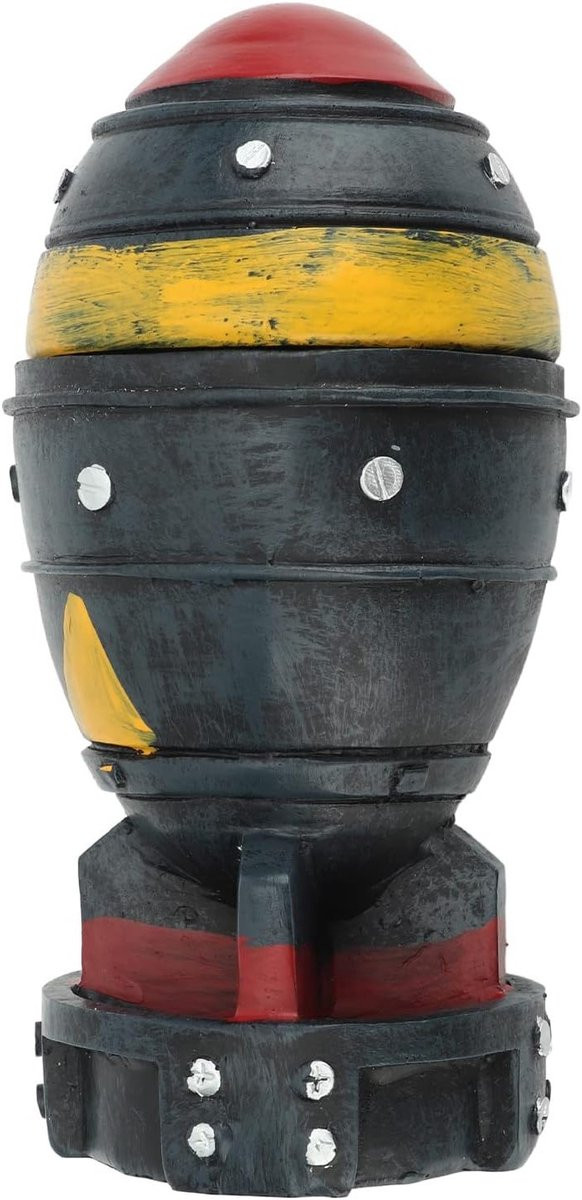 3D Mini Bomb Opslagdoos - Decoratief Nuke Bomb Model van Hars - Unieke Sleutelhanger voor Thuis en Bureau